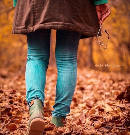 عکس پروفایل قدم زدن در پاییز