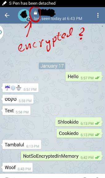 عکس چت تلگرام