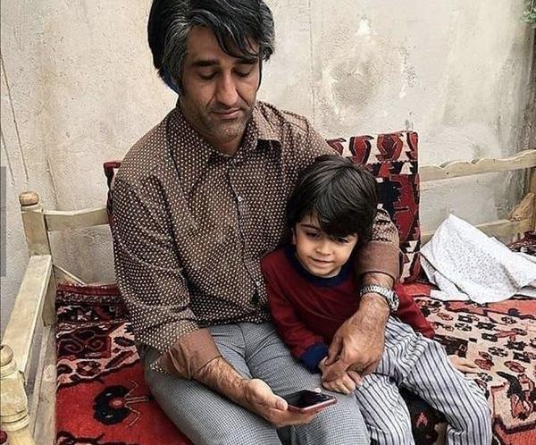 عکس پژمان جمشیدی و پسرش