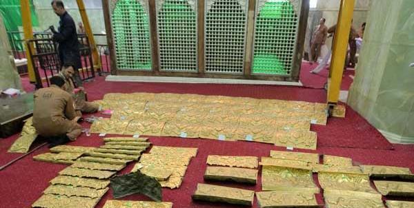 عکسهای تعویض ضریح امام حسین