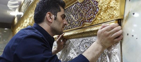 عکسهای تعویض ضریح امام حسین