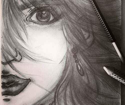 عکس نقاشی دخترانه عاشقانه