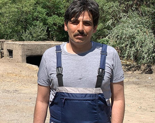 عکس حمید گودرزی با سبیل