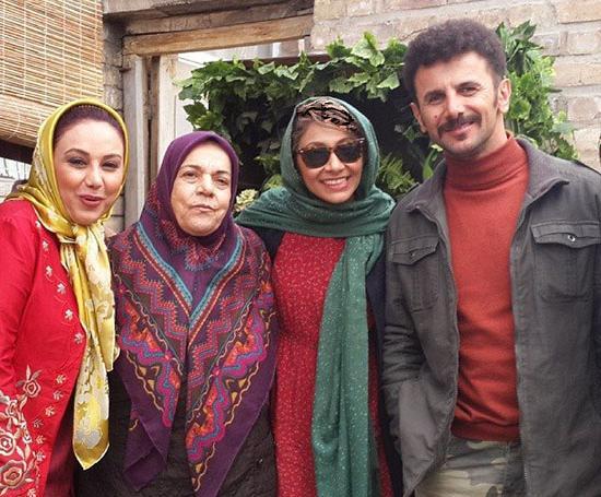 عکس امین حیایی با زنش