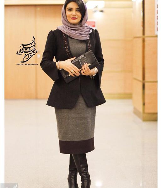 عکس بهنوش بختیاری با چکمه