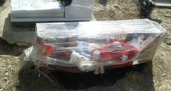 عکس سنگ قبر دختر بچه