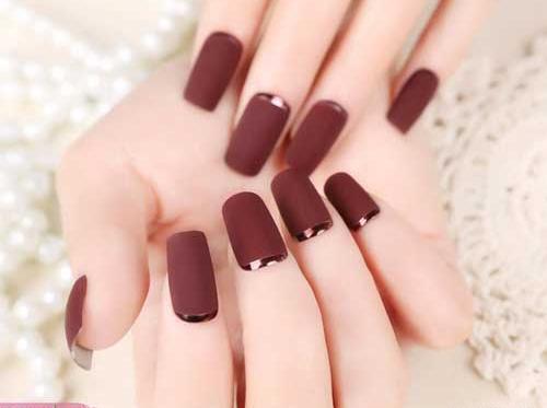 عکس ناخن زرشکی