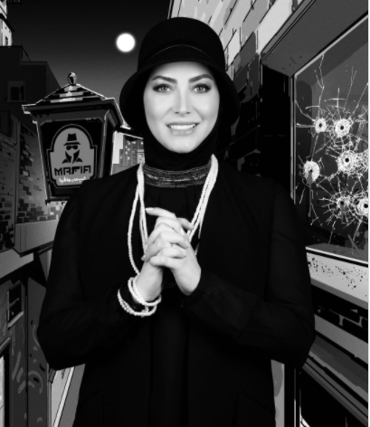 عکس فریبا نادری در رختخواب