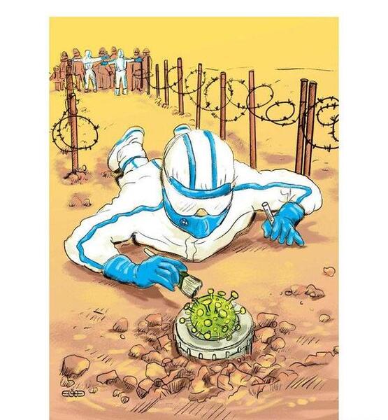 عکس ویروس کرونا کاریکاتور