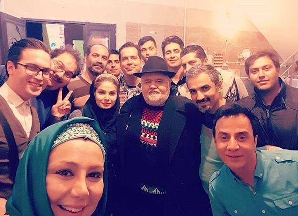 عکس بهنوش بختیاری در محله گل و بلبل