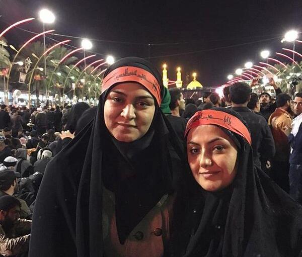 عکس فریبا نادری در پیاده روی اربعین