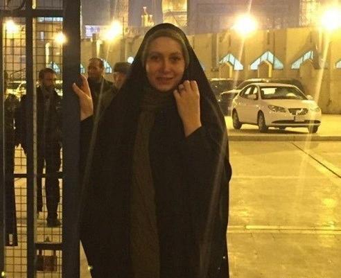 عکس فریبا نادری در پیاده روی اربعین