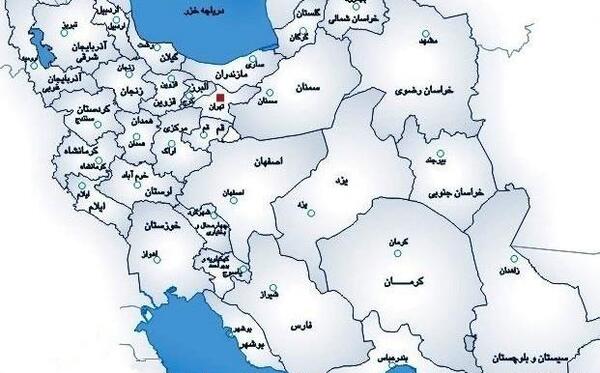 عکس نقشه شهرهای ایران