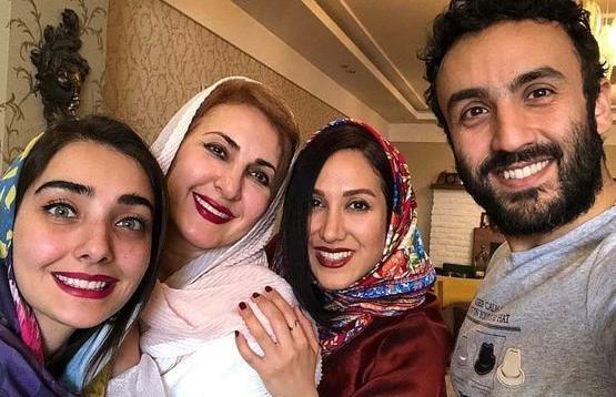 عکس فاطمه گودرزی و پسرش و عروسش