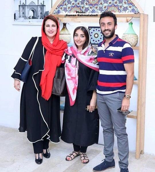 عکس فاطمه گودرزی و پسرش و عروسش