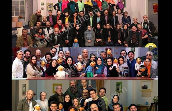 عکس پشت صحنه کلاه قرمزی