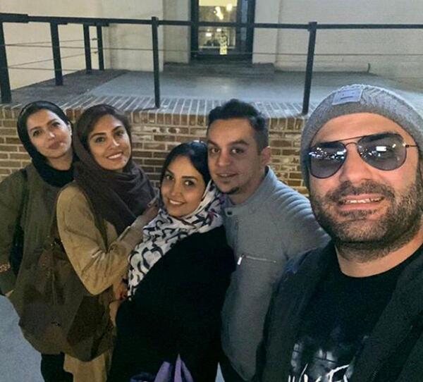 عکس حدیثه تهرانی با همسر