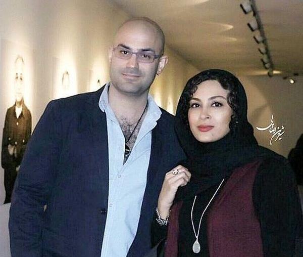 عکس حدیثه تهرانی با همسر