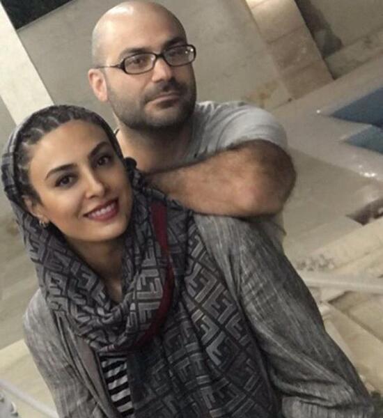 عکس حدیثه تهرانی با همسر