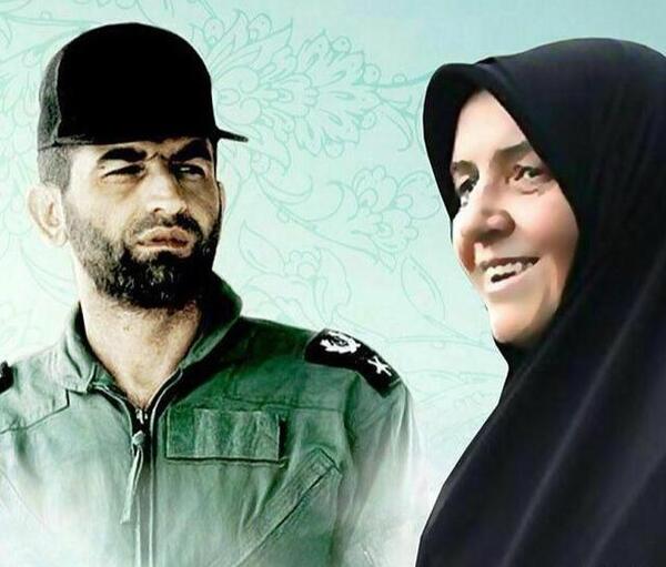 عکس شهید بابایی و همسرش