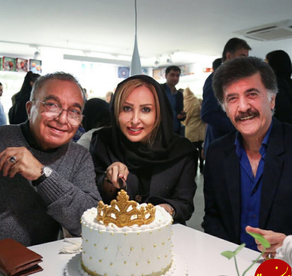 عکس کیک تولد پرستو صالحی