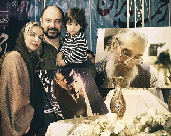 عکس برزو ارجمند و همسرش و پسرش