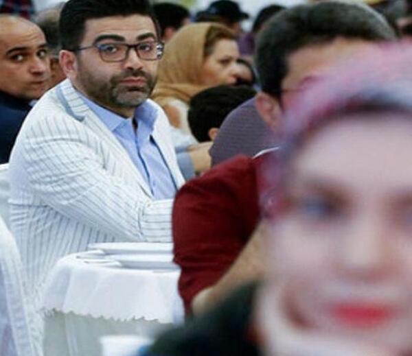 عکس فرزاد حسنی در مراسم ازاده نامداری
