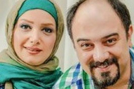 عکس برزو ارجمند با همسر