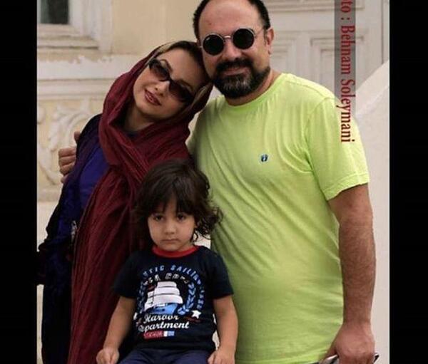 عکس برزو ارجمند با همسر