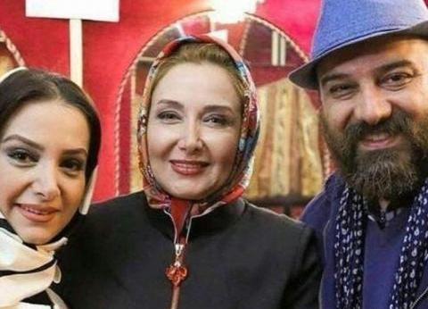 عکس برزو ارجمند با همسر