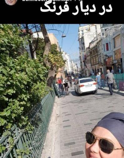 عکسهای بهنوش بختیاری در خارج