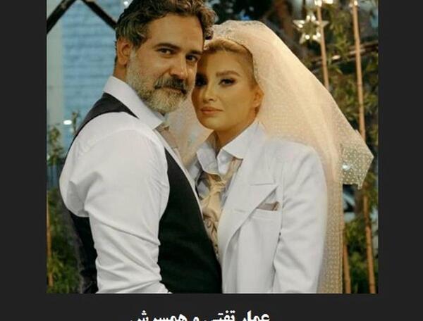 عکس حسین محجوب و همسرش