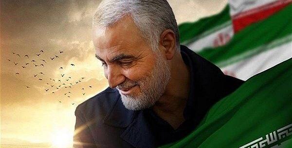 عکس حاج قاسم سلیمانی در بهشت