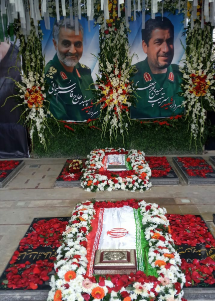 عکس حاج قاسم سلیمانی در بهشت
