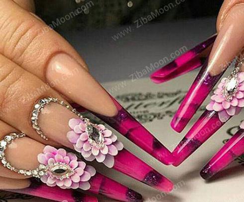 عکس کاشت ناخن ژورنالی