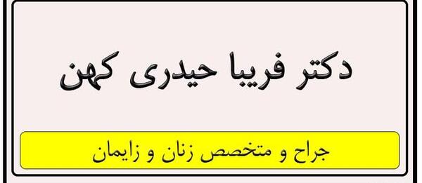 عکس دکتر فریبا حیدری کهن