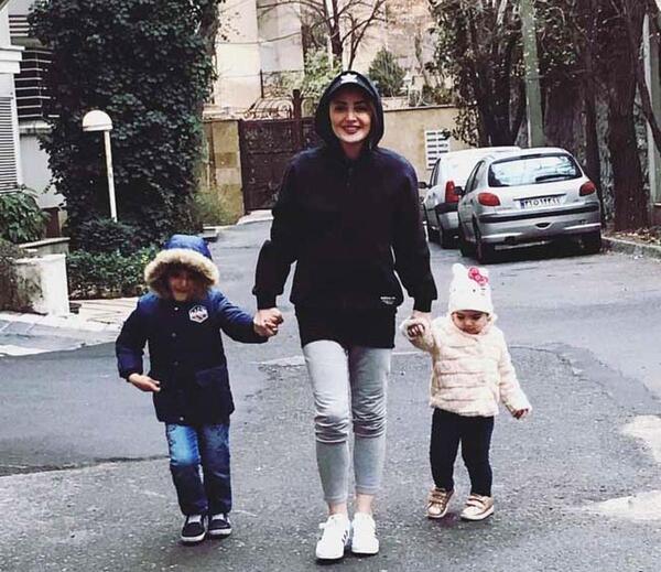عکس شیلا خداداد با همسر و فرزندش