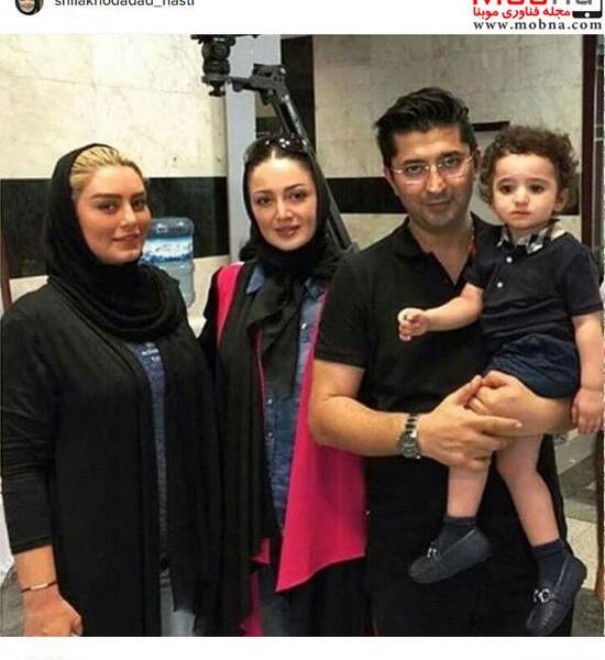 عکس شیلا خداداد با همسر و فرزندش