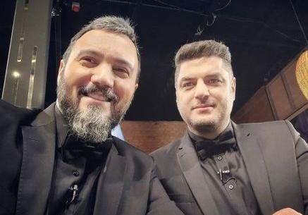 عکس کامبیز دیرباز و سام درخشانی