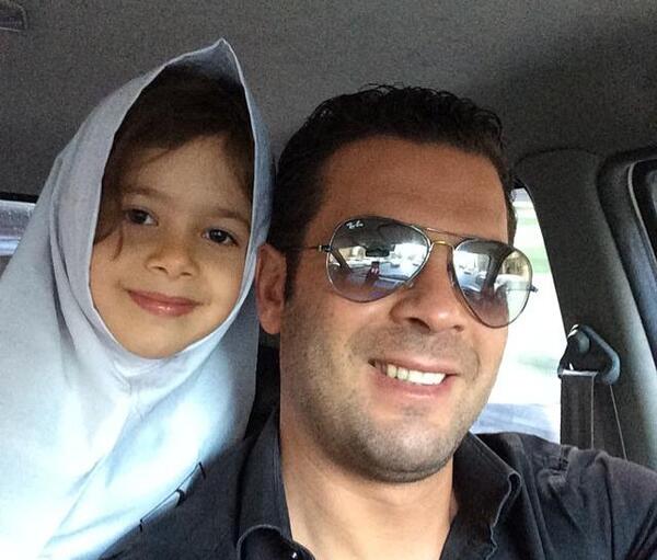 عکس شخصی پژمان بازغی با همسرش