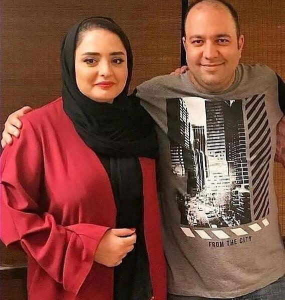 عکس علی اوجی و همسرش نرگس محمدی