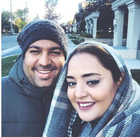 عکس علی اوجی و همسرش نرگس محمدی