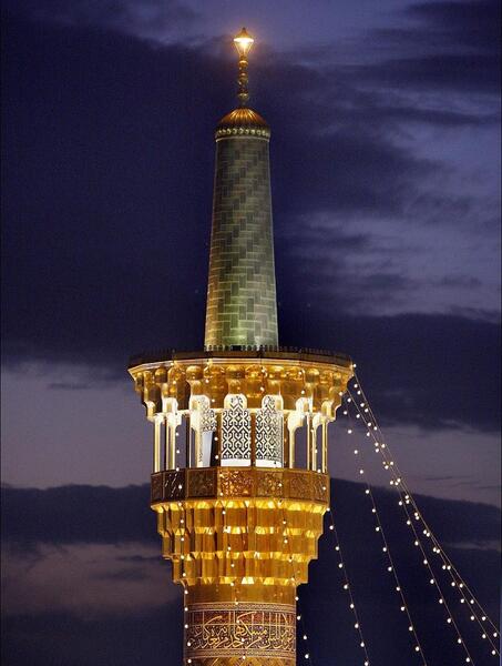 عکس گلدسته حرم امام رضا