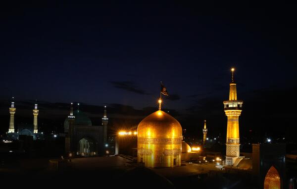 عکس گلدسته حرم امام رضا
