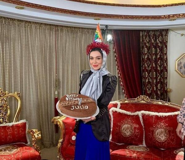 عکس شبنم قلی خانی در شام ایرانی