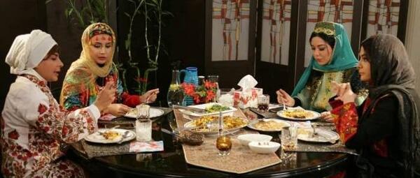 عکس شبنم قلی خانی در شام ایرانی