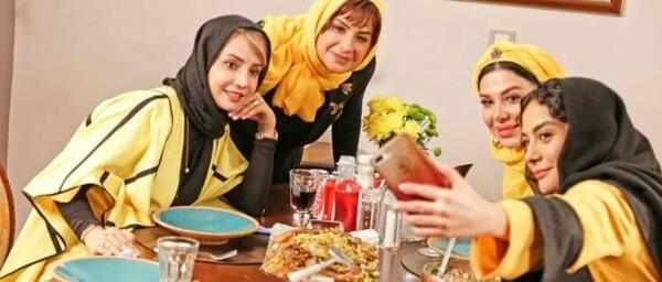 عکس شبنم قلی خانی در شام ایرانی