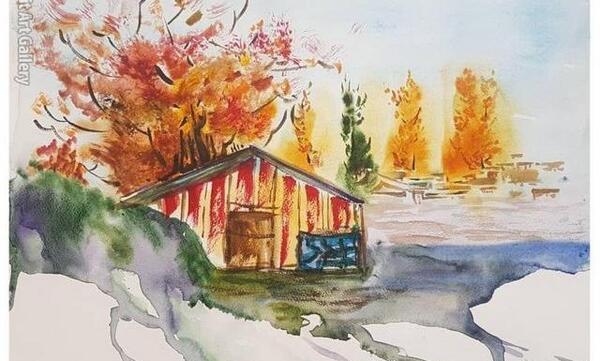 عکس پاییز آبرنگ