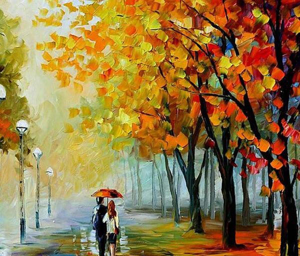 عکس پاییز آبرنگ