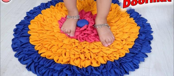 عکس فرشینه با پارچه